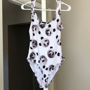 Forever21 Panda Bodysuit/Sunsuit